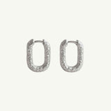 Silver Rockpool Hoops - Dainty London