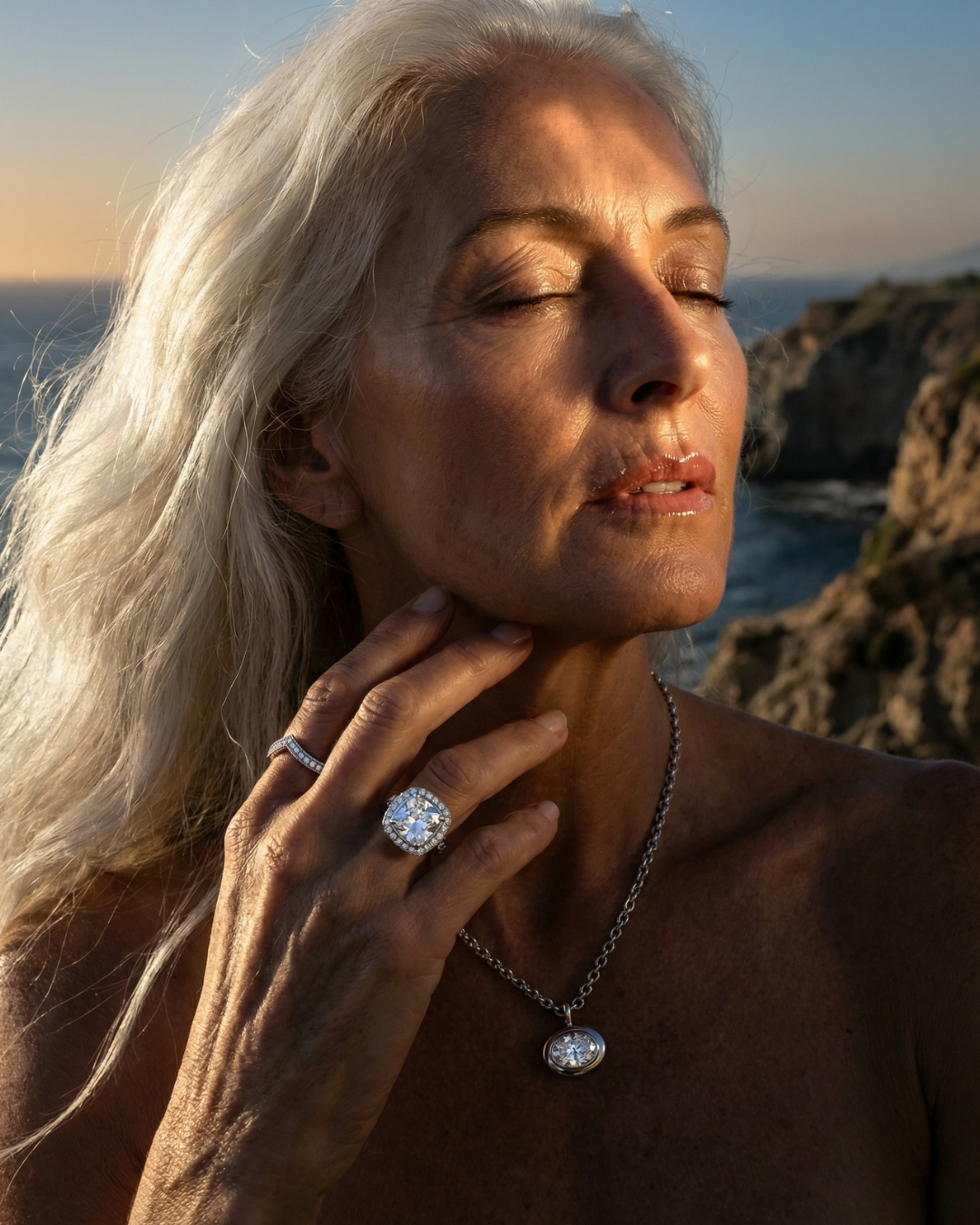 Skywhisper collection by Dainty London -airy, celestial-inspired jewellery with light-catching details and an elegant, everyday feel.