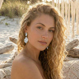 sterling silver earrings, statement drop earrings, organic crinkle texture, wind-inspired jewellery, airy statement earrings, gift for her, modern boho jewellry, poetic jewelry, handcrafted silver earrings, minimalist statement jewelry, lightweight earrings, special occasion gift, nature-inspired jewellery