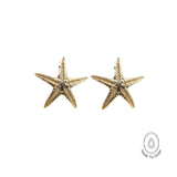 Solid 9ct Gold Starfish Studs - Dainty London