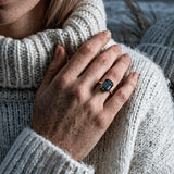 Solid Gold London Blue Topaz Ring - Cleodora - Rings - Engagement - Dainty London