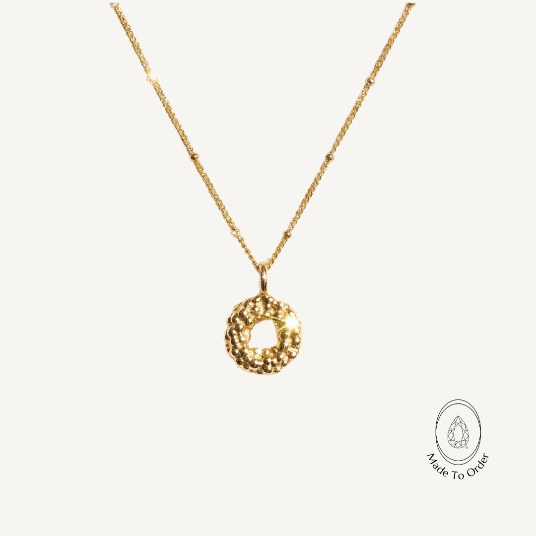 Solid Gold Mini Barnacle Necklace - Dainty London