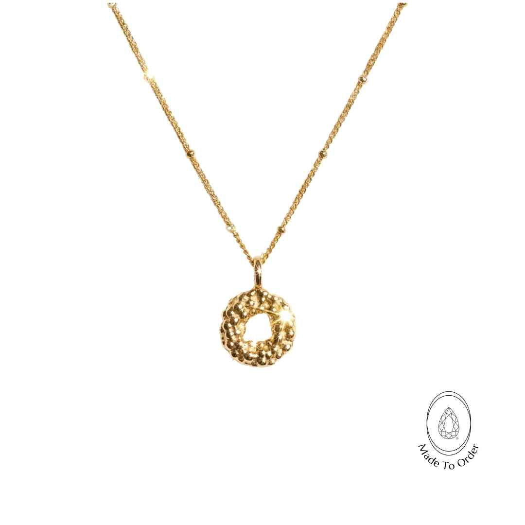 Solid Gold Mini Barnacle Necklace - Dainty London