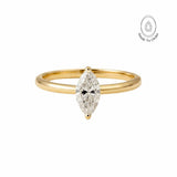 gold diamond ring, water inspired jewellery, engagement ring women, anniversary gift jewellery, delicate diamond band, marquise diamond ring, handmade solid gold ring, wedding jewelry, elegant statement ring, luxury solitaire diamond, special occasion gift, modern engagement ring, gemstone anniversary ring