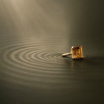 The Gold Isla Ring - Sunshine Citrine - Vintage Modern Gemstone Rings - Dainty London