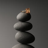 The Gold Isla Ring - Sunshine Citrine - Vintage Modern Gemstone Rings - Dainty London