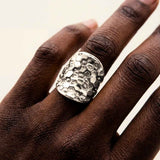 The Silver Hemera Saddle Ring - Statement Everyday Silver Rings for ladies - Dainty London