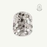 The Silver Hemera Saddle Ring - Statement Everyday Silver Rings for ladies - Dainty London