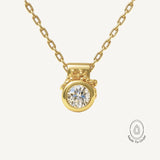 The Stella Necklace - Fine Jewellery Diamond Necklace - Ethical Diamonds - Dainty London dainty gold necklace, yellow gold diamond, celestial jewellry, sustainable jewelry, eco-friendly necklace, minimalist gold chain, dainty fine jewelry, gift for women, bridal jewelry, everyday gold necklace, celestial pendant, handmade jewelry, modern gold necklace