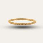 Chunky Gold Grain Bangle - Womens Bracelet Bangle- British and Handmade - Dainty London