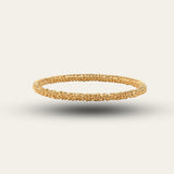 Chunky Gold Grain Bangle - Womens Bracelet Bangle- British and Handmade - Dainty London