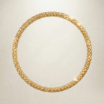 Chunky Gold Grain Bangle - Dainty London