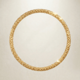 Chunky Gold Grain Bangle - Dainty London