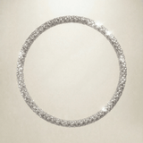 Chunky Silver Grain Bangle - Dainty London