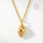 Chunky Solid 9ct Gold Maxi Periwinkle Necklace - Dainty London