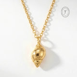 Chunky Solid 9ct Gold Maxi Periwinkle Necklace - Dainty London