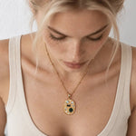 Cornish-Inspired Emerald & Diamond Necklace - The Morwenna Pendant