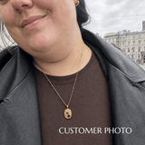 Cornish-inspired emerald and diamond pendant necklace - The Morwenna - Dainty London
