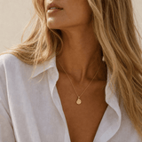 Dainty Gold Ammonite Fossil Necklace - Dainty London