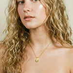 Dainty Gold Ammonite Fossil Necklace - Dainty London