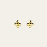 Dainty Gold Cluster Studs | Dainty Everyday Cluster Earrings | Dainty Londondon