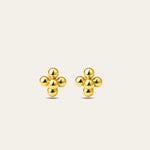 Dainty Gold Cluster Stud Earrings - Dainty London