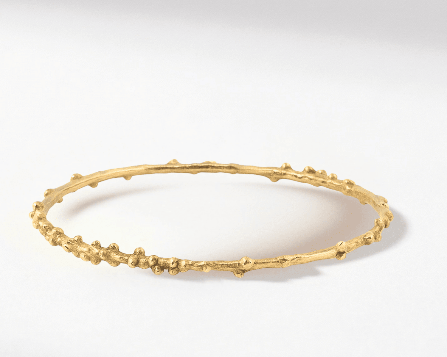 Dainty Gold Grain Bangle - Dainty London