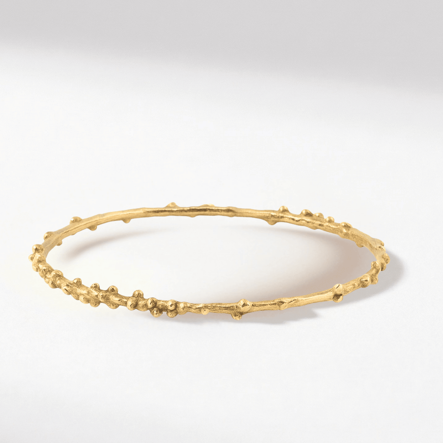 Dainty Gold Grain Bangle - Dainty London
