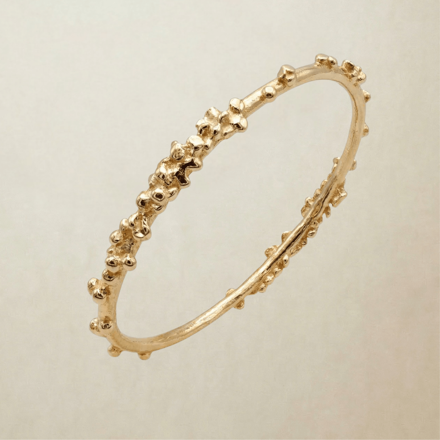 Dainty Gold Grain Bangle - Dainty London