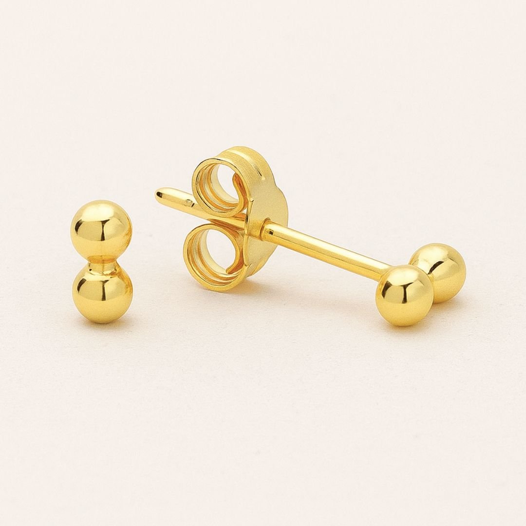 Dainty Gold Single Stud Earrings - Dainty London