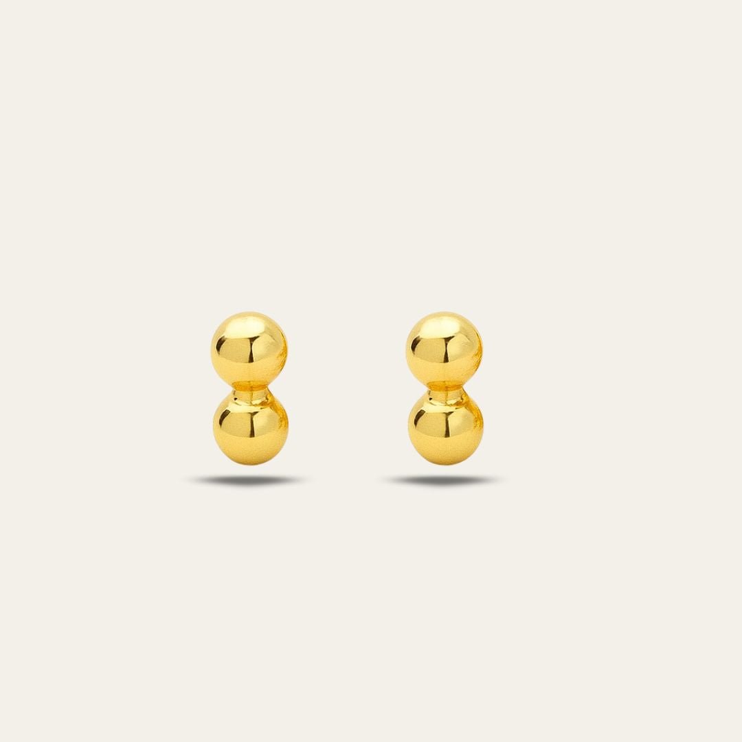 Dainty Gold Single Stud Earrings - Dainty London