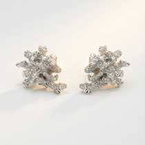 saltwater coral earrings, organic coral jewellery, coastal stud earrings, ocean inspired jewellry, gold vermeil earrings, silver coral studs, beach gift for her, ocean lover gift, everyday coastal earrings, handmade sea jewelry, nature inspired earrings, gift for beach lovers, minimalist coral earrings