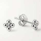 Dainty Silver Cluster Stud Earrings - Dainty London