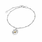 Dainty Silver Daisy Bracelet - Dainty London