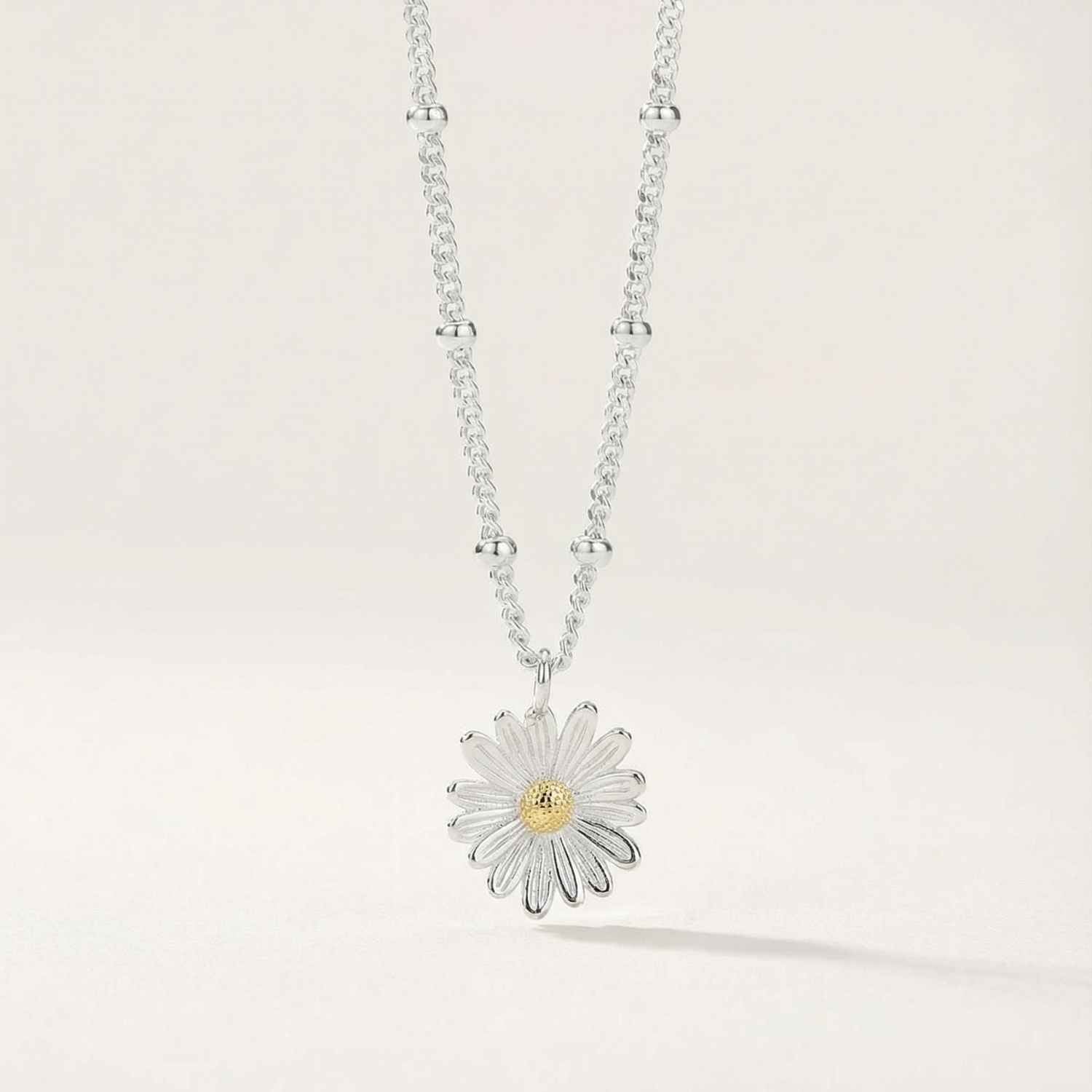 Dainty Silver Daisy Bracelet - Dainty London