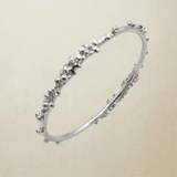 Dainty Silver Grain Bangle - Dainty London