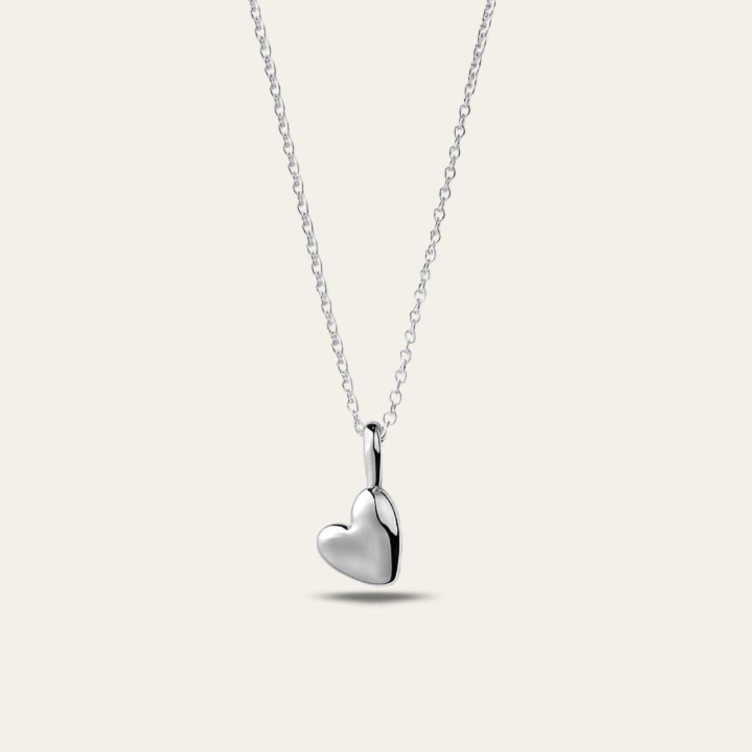 Dainty Silver Heart Necklace - Dainty London