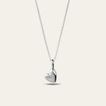 Dainty Silver Heart Necklace - Dainty London