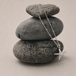 Dainty Silver Real Starfish Necklace - Dainty London