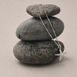Dainty Silver Real Starfish Necklace - Dainty London