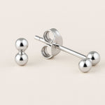 Dainty Silver Single Stud Earrings - Dainty London