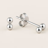 Dainty Silver Single Stud Earrings - Dainty London