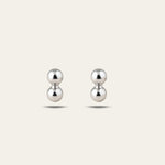 Dainty Silver Single Stud Earrings - Dainty London