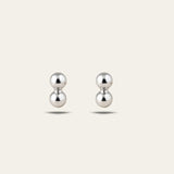 Dainty Silver Single Stud Earrings - Dainty London