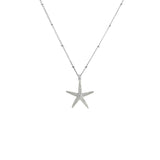 Dainty Silver Starfish Necklace - Dainty London