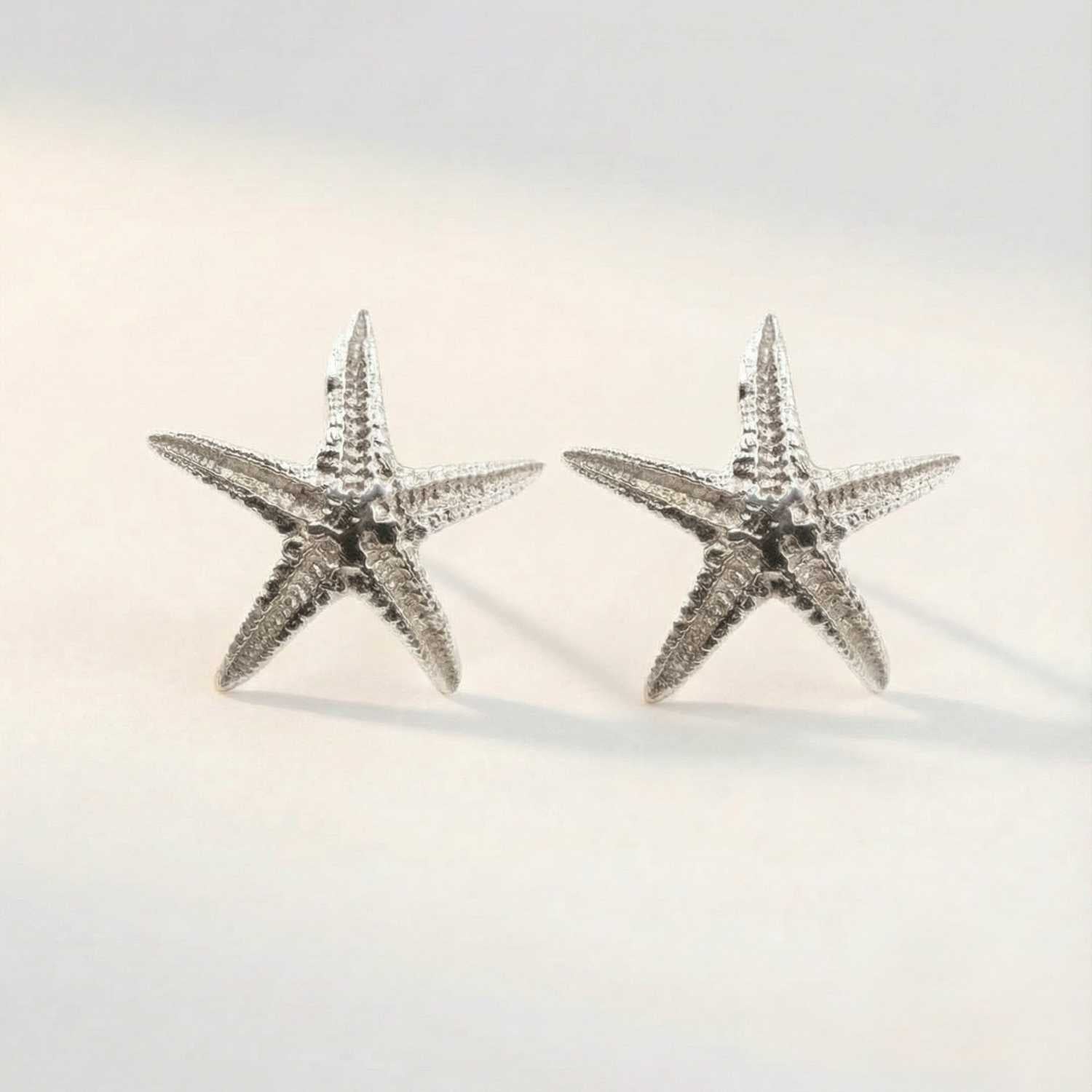 Dainty Silver Starfish Studs - Dainty London