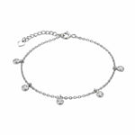 Dainty Silver Topaz Anklet or Bracelet - Dainty London