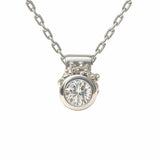 Dainty White Gold Diamond Necklace - Stella - Dainty London
