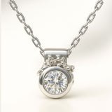 Dainty White Gold Diamond Necklace - Stella - Dainty London
