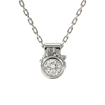Dainty White Gold Diamond Necklace - Stella - Dainty London